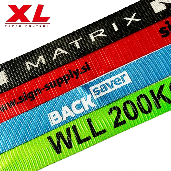 Polyester webbing sling for heavy lifting